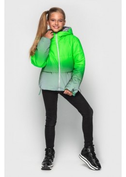 Cvetkov салатова зимова куртка для дівчинки Колібрі